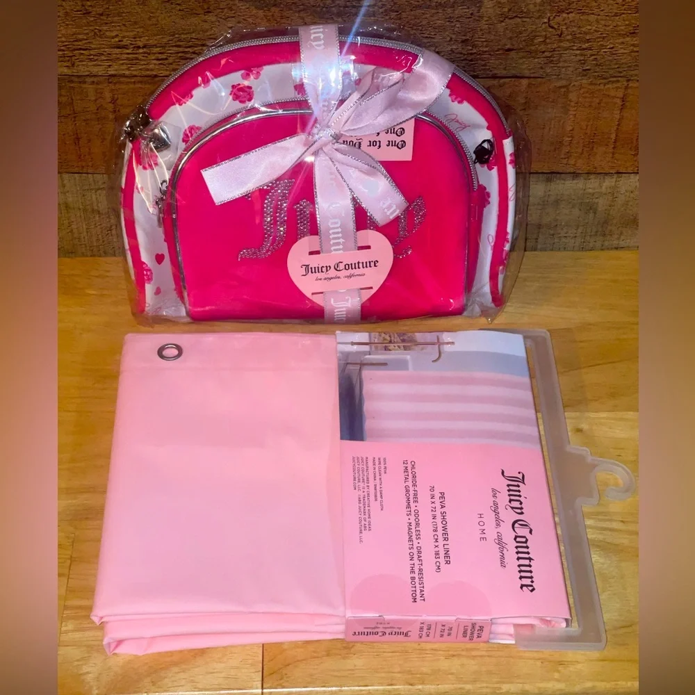 Juicy Couture Makeup Travel Bags & Shower Liner
